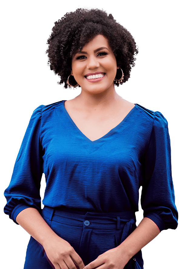 Professional woman standing confidently