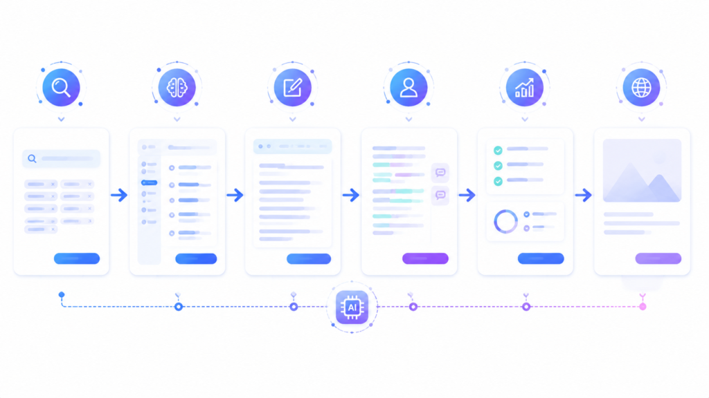 End-to-end content workflow using ChatGPT 